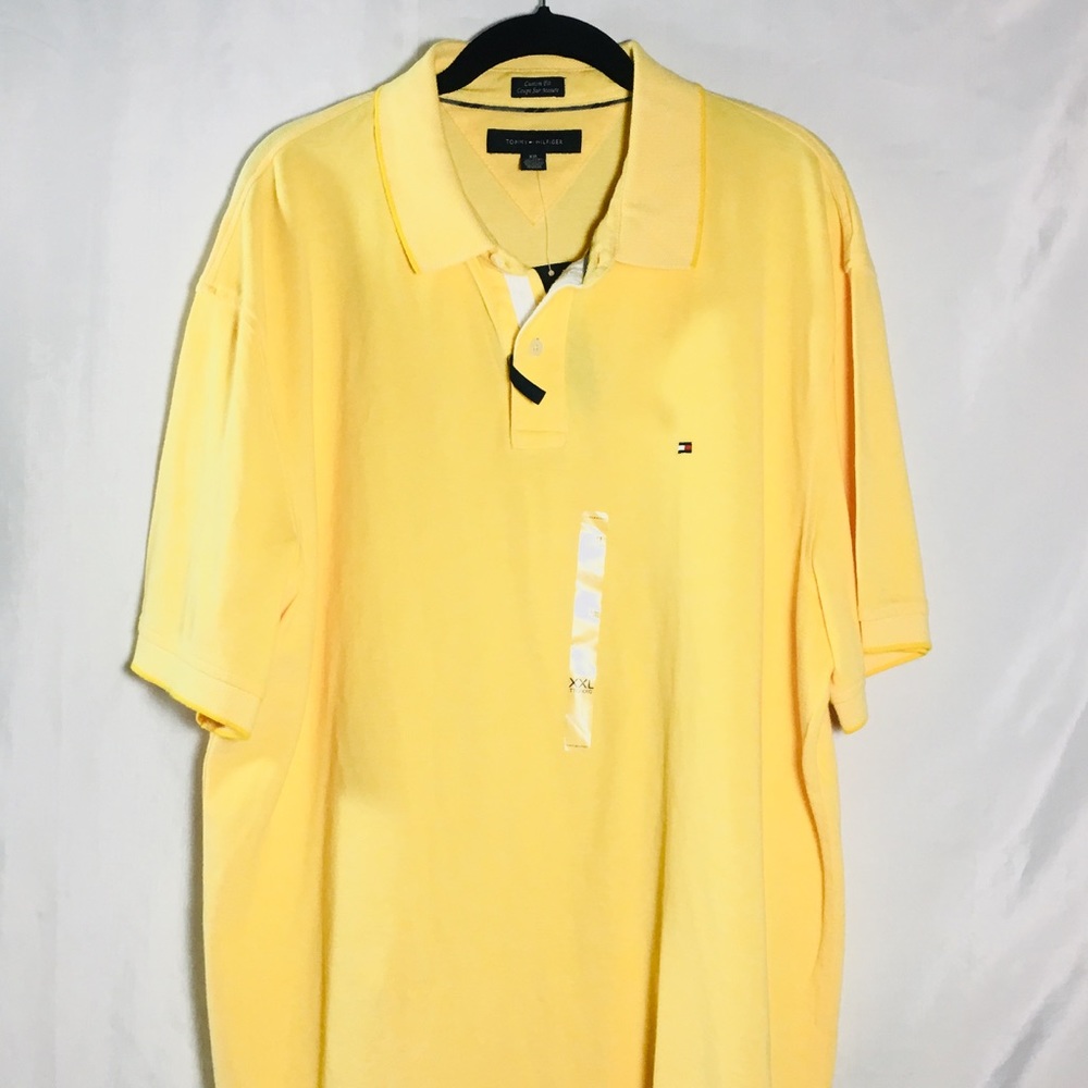 Tommy Hilfiger Men’s XXL Yellow Polo NWT